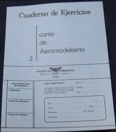 CURSO DE AEROMODELISMO INSTITUTO AMERICANO CUADERNO EJERCICIOS